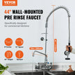 VEVOR Commercial Faucet with Pre-Rinse Sprayer, 44