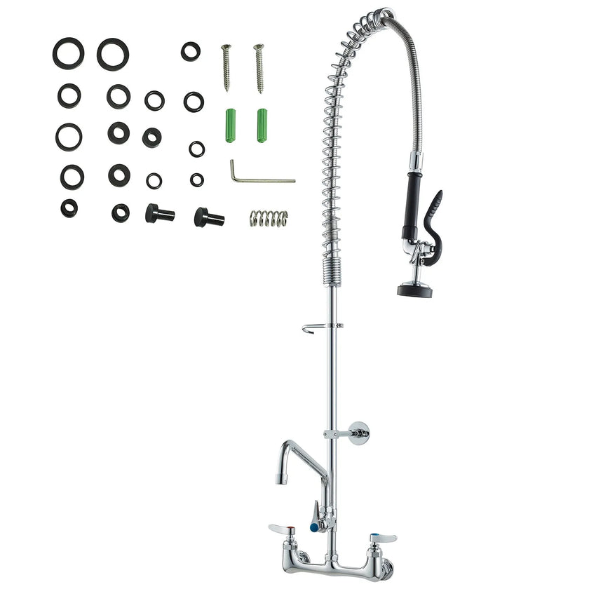 VEVOR Commercial Faucet with Pre-Rinse Sprayer, 44