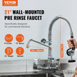 VEVOR Commercial Faucet with Pre-Rinse Sprayer, 21
