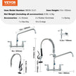 VEVOR Commercial Faucet with Pre-Rinse Sprayer, 21