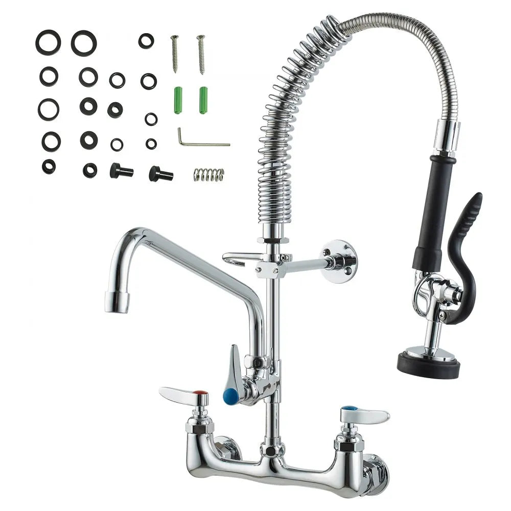 VEVOR Commercial Faucet with Pre-Rinse Sprayer, 21