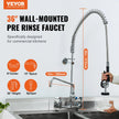 VEVOR Commercial Faucet with Pre-Rinse Sprayer, 36