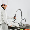 VEVOR Commercial Faucet with Pre-Rinse Sprayer, 25