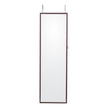 VEVOR Mirror Jewelry Cabinet 47.05in Lockable Wall or Door Mounted Armoire Brown