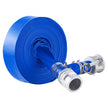 Backwash Hose 1.5 in x 50 ft Blue High Quality Hose Complete Fittings
