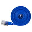 VEVOR Backwash Hose 2 in x 100 ft Blue High Quality Hose Complete Fittings