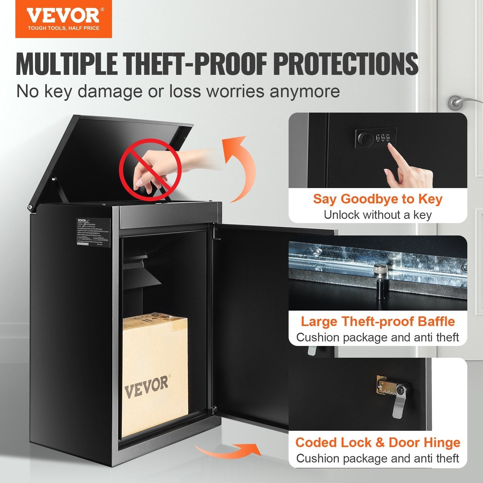 VEVOR Package Delivery Boxes for Outside 15.4
