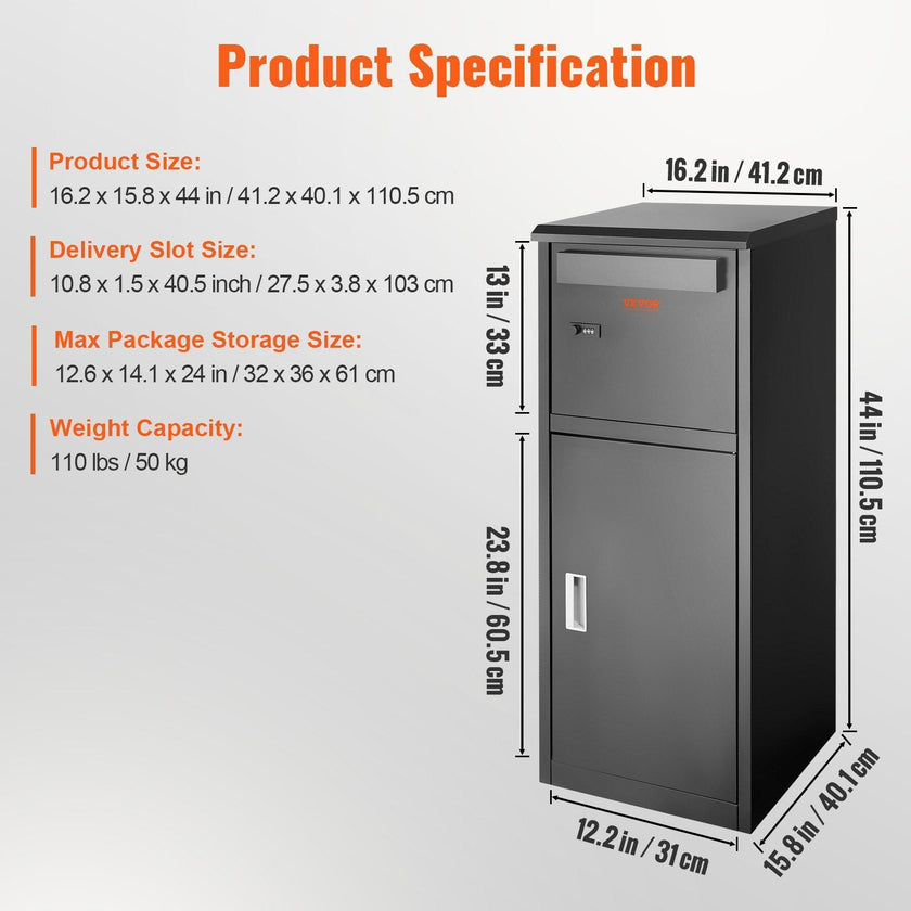 VEVOR Package Delivery Boxes for Outside 16.2