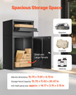 VEVOR Package Delivery Boxes for Outside 35.8 in Lockable Parcel Drop Box