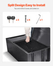 VEVOR Package Delivery Boxes for Outside 35.8 in Lockable Parcel Drop Box