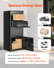 VEVOR Package Delivery Boxes for Outside 47.2 in Lockable Parcel Drop Box