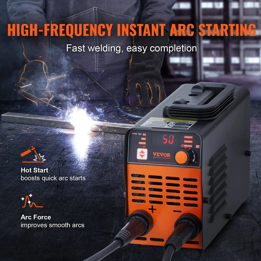 VEVOR ARC Stick Welder 110V 140A Stick/Lift TIG 2-in-1 Welding Machine Hot Start