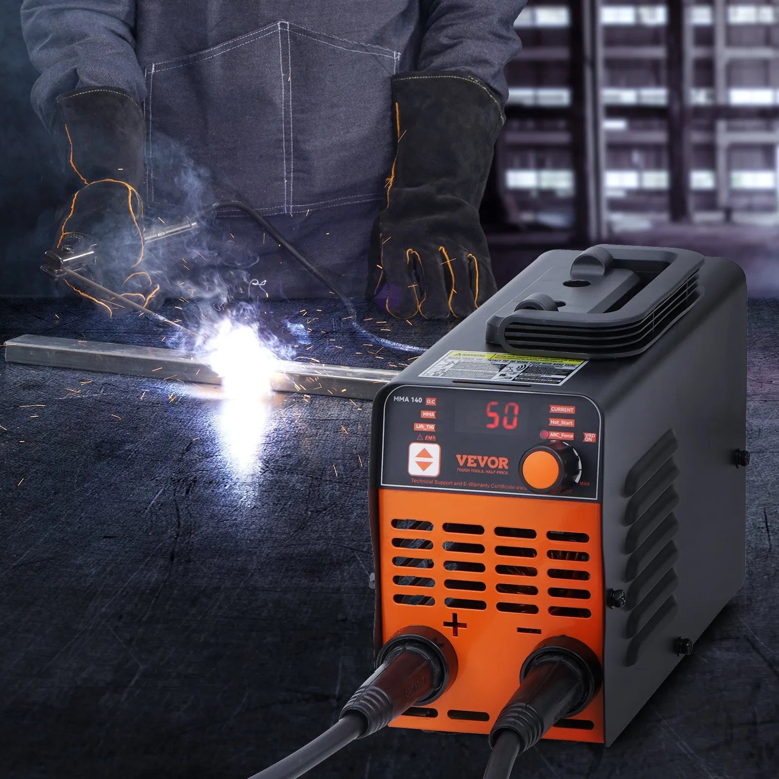 VEVOR ARC Stick Welder 110V 140A Stick/Lift TIG 2-in-1 Welding Machine Hot Start