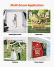VEVOR Backdrop Stand Movable Stand Kit 7 x 10 ft for Party & Photo Video Studio
