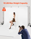 VEVOR Backdrop Stand Background Stand Kit 6.5 x 10 ft for Party & Photo Studio