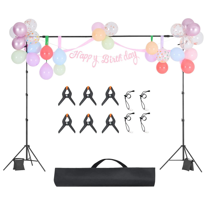 VEVOR Backdrop Stand Background Stand Kit with 2 Tripod for Party & Photo Studio