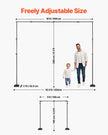 VEVOR Backdrop Stand Background Stand Kit 8.5 x 10 ft for Party & Photo Studio