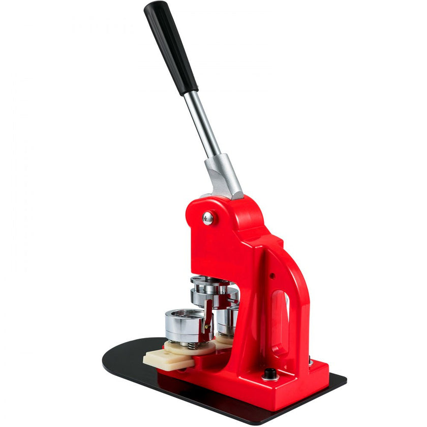 VEVOR Button Maker Machine, 32 mm (1.25 inch) Badge Punch Press Kit, Children DIY Gifts Pin Maker, Button Making Supplies with 500pcs Button Parts & Circle Cutter & Magic Book