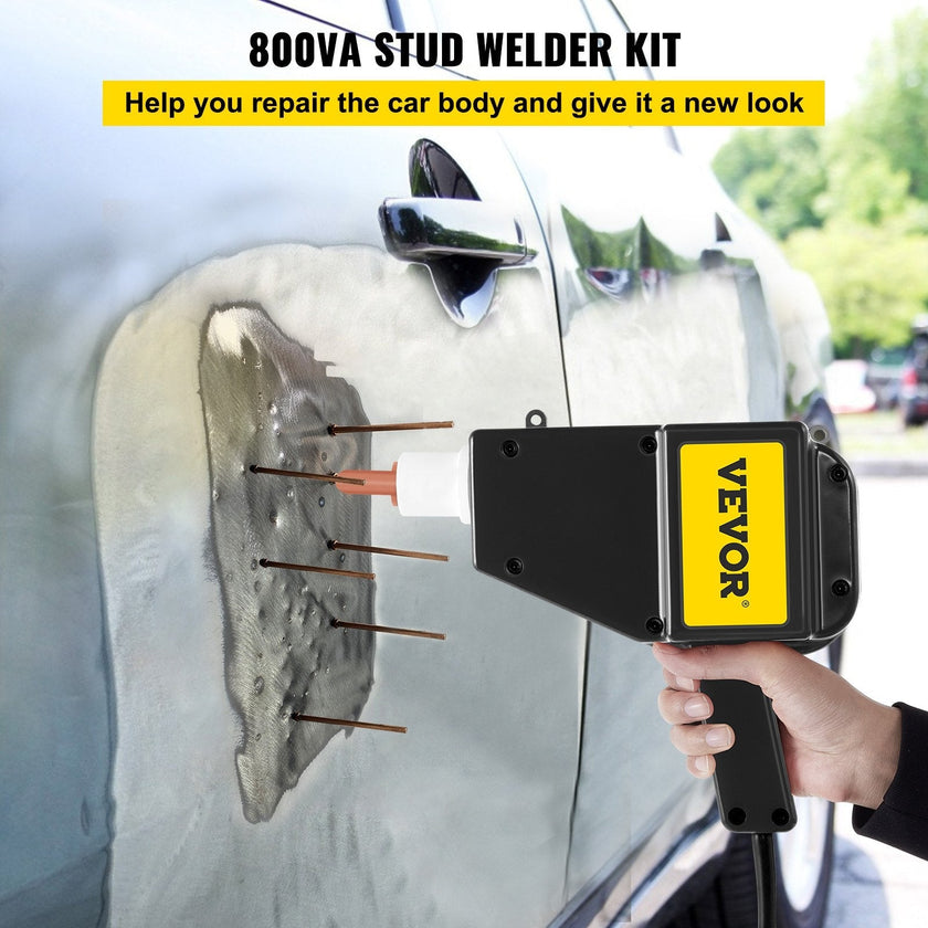 Spot Welder Auto Body Stud Welder 110V With Slide Hammer Stud Welder Starter Kit Repair 800VA +1000 Nails