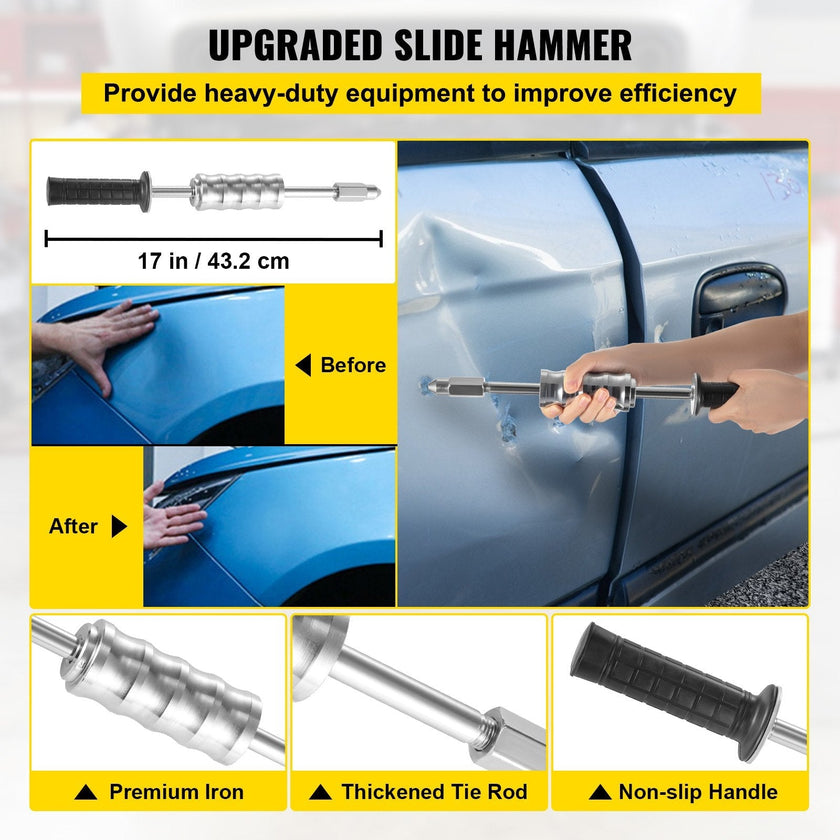 Spot Welder Auto Body Stud Welder 110V With Slide Hammer Stud Welder Starter Kit Repair 800VA +1000 Nails