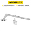 VEVOR Dent Pull Lever Bar 6 Claw Hook Dent Puller Single Leg Lifter Portable Dent Pull Bar Aluminum Alloy for Car Dent Repairing