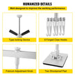VEVOR Car Dent Puller Kit, 85CM Dent Pull Lever 6 Claw Hook Accessories, Paintless Dent Removal Kit Dent Pull Lever Bar Kit for Auto Body Repair Door Dings and Hail Damage