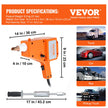 VEVOR Stud Welder Kit, 1600A Stud Welder Dent Repair Kit, 800VA Spot Welder Stud, 110V Welder Stud Kit, Stud Gun Dent Puller Kit with Complete Accessories, Dent Welder Repair for Auto Body Repairing