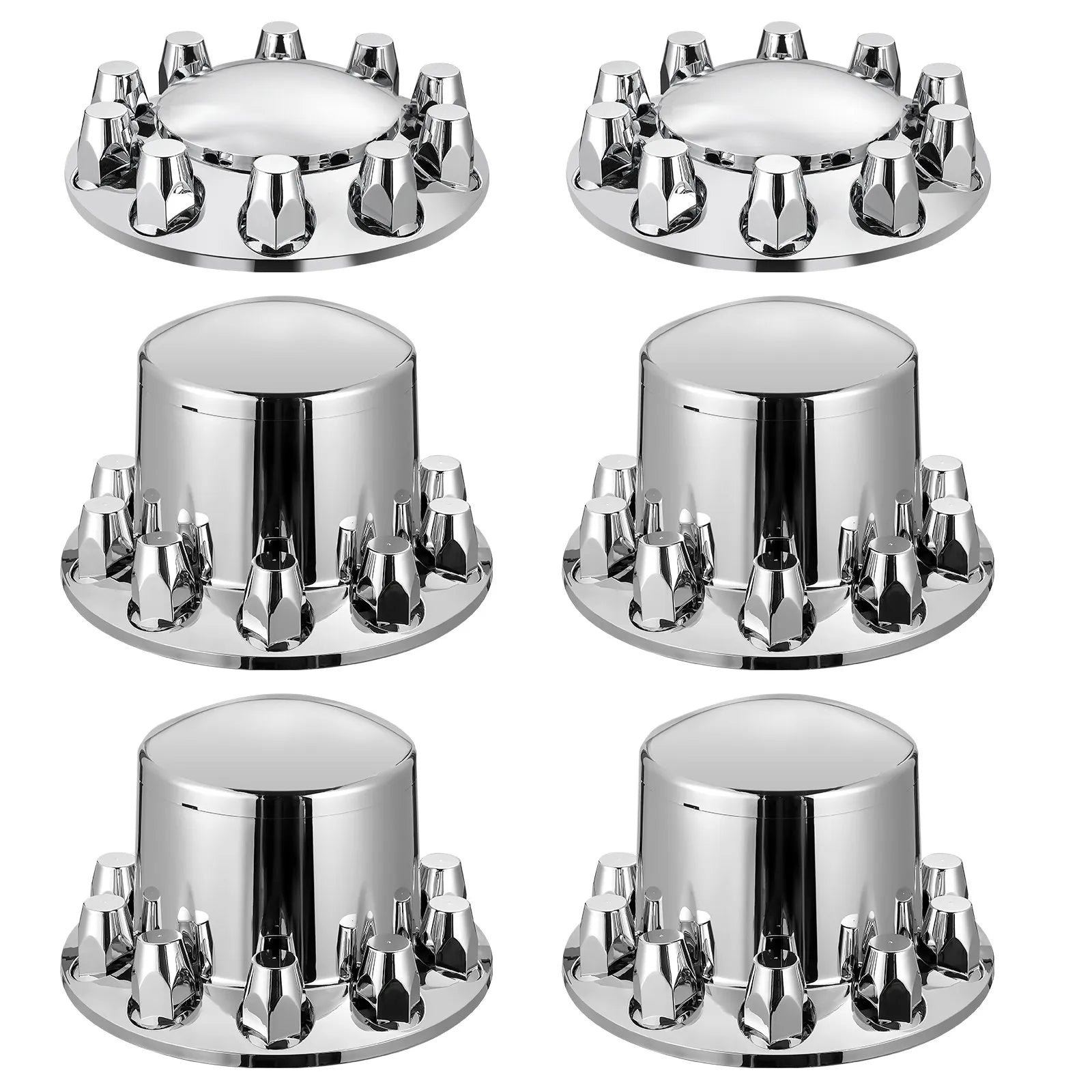 VEVOR Rear&Front Axle Cover Combo Kit ABS Lug Nut Covers with Nut Cover Tools