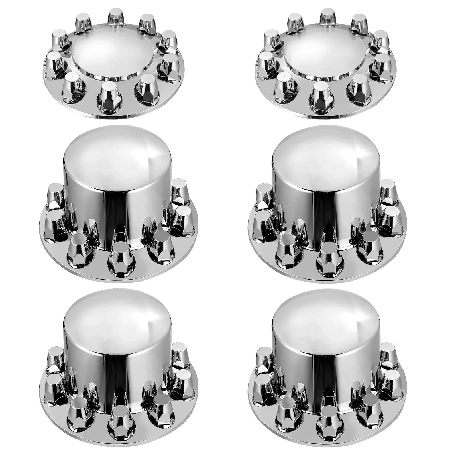 VEVOR Rear&Front Axle Cover Combo Kit ABS Lug Nut Covers with Nut Cover Tools