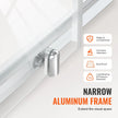 VEVOR Semi-frameless Shower Door 57.7-59x70in SGCC Tempered Glass 1/4in Chrome