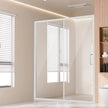 VEVOR Semi-frameless Shower Door 57.7-59x70in SGCC Tempered Glass 1/4in Chrome