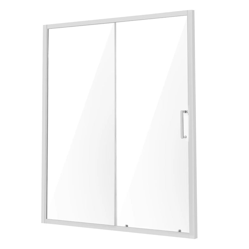 VEVOR Semi-frameless Shower Door 57.7-59x70in SGCC Tempered Glass 1/4in Chrome