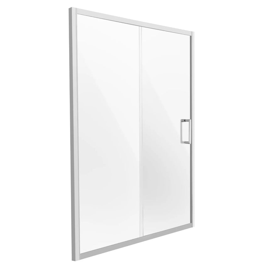 VEVOR Semi-frameless Shower Door 57.7-59x70in SGCC Tempered Glass 1/4in Chrome