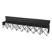 VEVOR 8 Seat Portable Folding Sport Bench Outdoor Camping Chair with Carry Bag