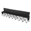 VEVOR 8 Seat Portable Folding Sport Bench Outdoor Camping Chair with Carry Bag