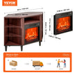 VEVOR Electric Fireplace TV Stand Corner TV Stand for TVs up to 50
