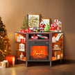 VEVOR Electric Fireplace TV Stand Corner TV Stand for TVs up to 50