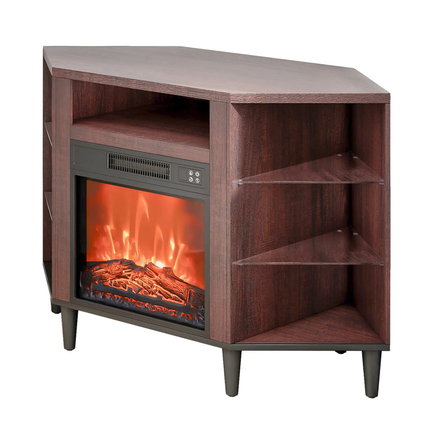 VEVOR Electric Fireplace TV Stand Corner TV Stand for TVs up to 50