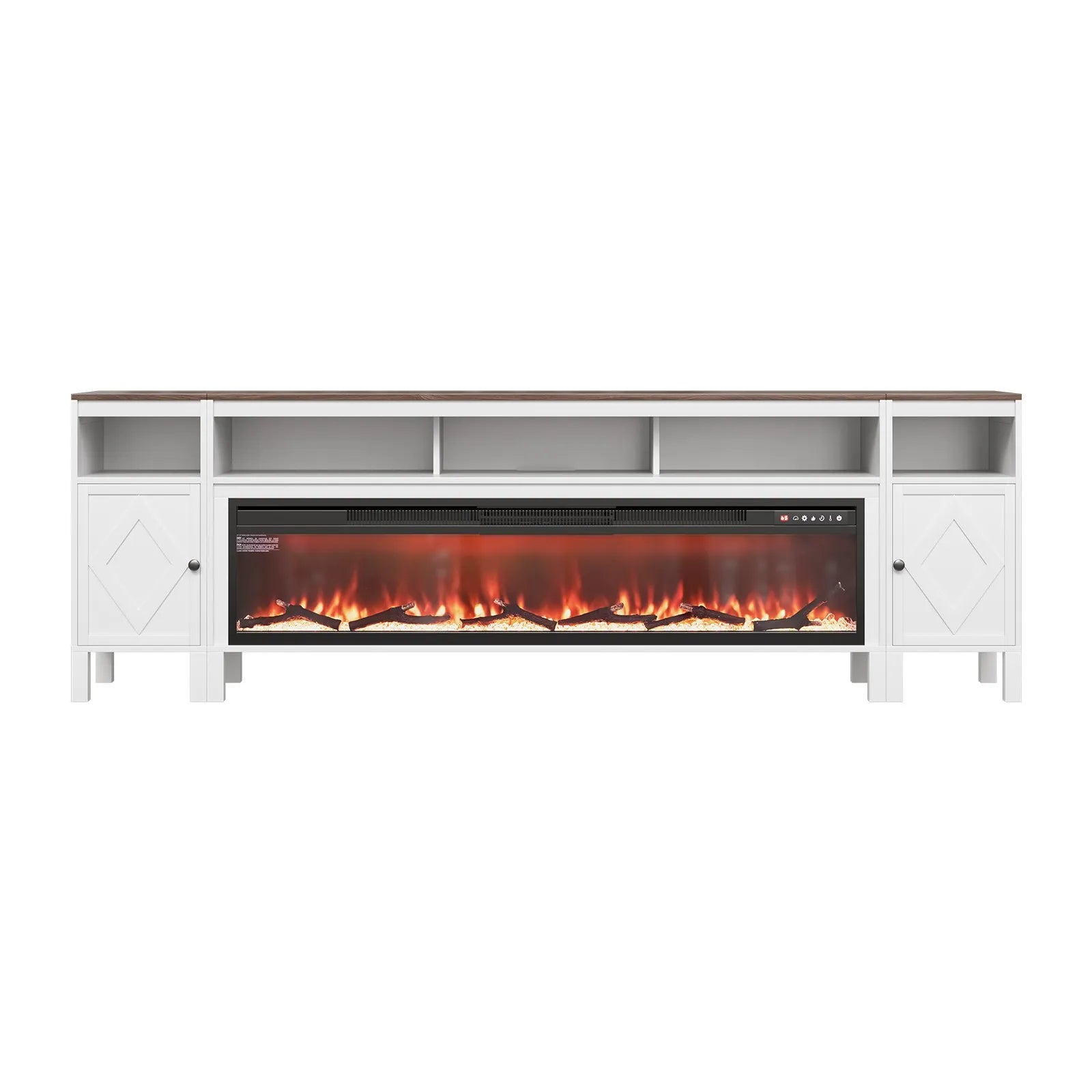 Farmhouse Fireplace TV Stand – 90