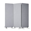 VEVOR 2FT Room Divider 3 Panels PET Polyester Soundproof Privacy Screen Grey