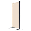 VEVOR Room Divider 4 Panels Fabric Room Privacy Screen for Office Bedroom Beige