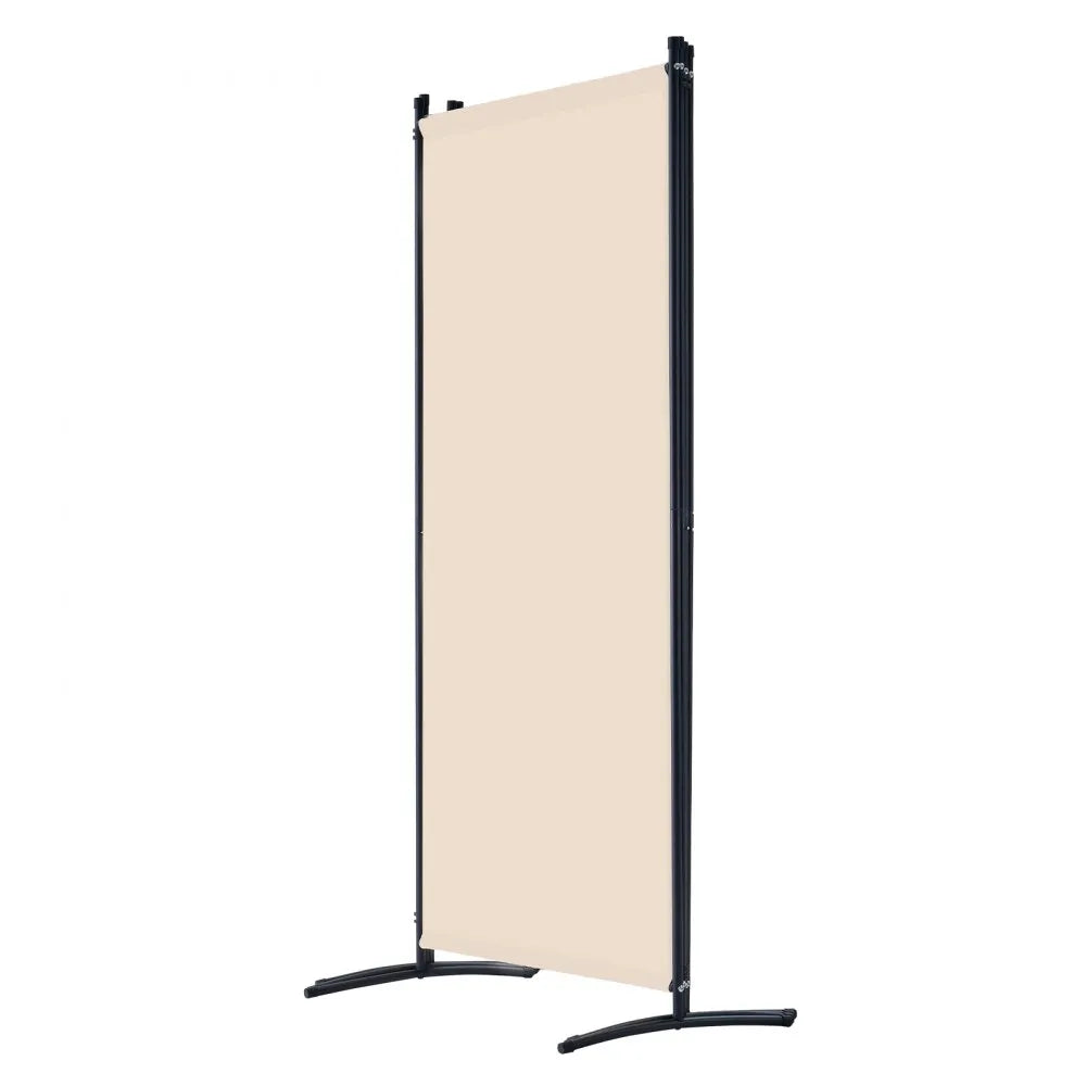 VEVOR Room Divider 4 Panels Fabric Room Privacy Screen for Office Bedroom Beige