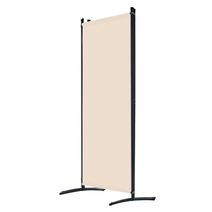 VEVOR Room Divider 4 Panels Fabric Room Privacy Screen for Office Bedroom Beige