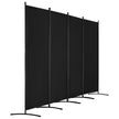 VEVOR Room Divider 4 Panels Fabric Privacy Screen for Office Bedroom Black