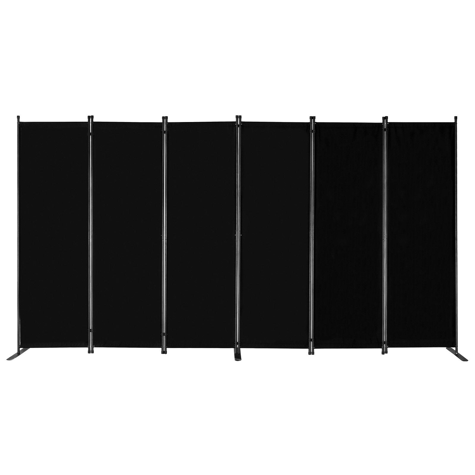 VEVOR Room Divider 6 Panels Fabric Room Privacy Screen for Office Bedroom Black