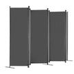 VEVOR Room Divider 6 Panels Fabric Room Privacy Screen for Office Bedroom Grey