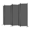 VEVOR Room Divider 6 Panels Fabric Room Privacy Screen for Office Bedroom Grey