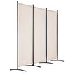 VEVOR Room Divider 3 Panels Fabric Room Privacy Screen for Office Bedroom Beige