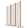 VEVOR Room Divider 3 Panels Fabric Room Privacy Screen for Office Bedroom Beige