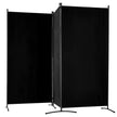 VEVOR Room Divider 3 Panels Fabric Room Privacy Screen for Office Bedroom Black